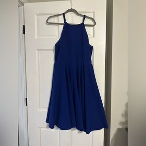 Lulus blue halter dress